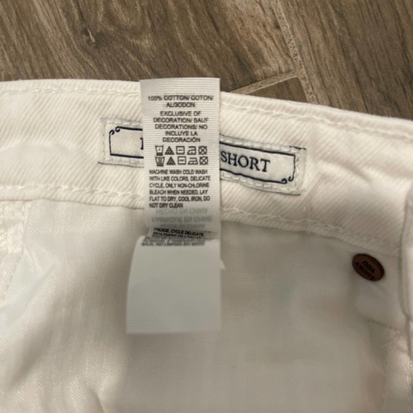 Lucky Brand Lucky Pins Short High Rise White Denim Cut Off Jean Shorts - Picture 8 of 8